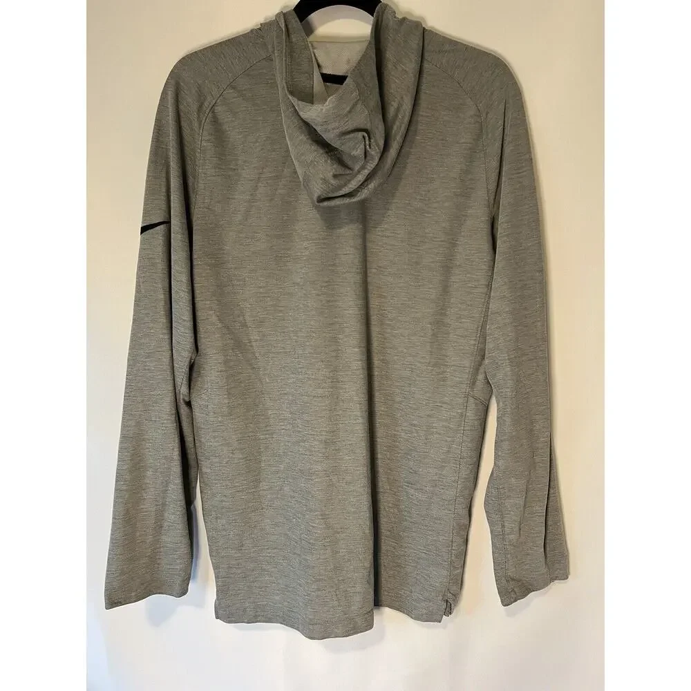 Nike Kevin Durant Clutch Elite Shooter Mens L Basketball Lightweight Hoodie Gray